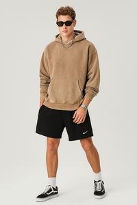 Axit Rửa Áo & Áo 350GSM 100% Cotton Thời Trang dạo phố Quá Khổ Chất Lượng Cao Trống Biểu Tượng Tùy Chỉnh In Cho Nam Giới Phụ Nữ Unisex - Product Image 4