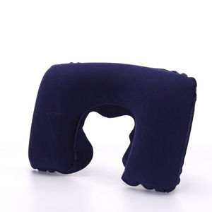 Almohada de viaje en forma de U para coche, oficina, almohada <span class=keywords><strong>inflable</strong></span> para el <span class=keywords><strong>cuello</strong></span>, funda de felpa corta, soporte de Pvc, reposacabezas, cojín suave para enfermería - Product Image 5
