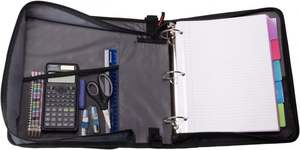 Free Sample BSCI <b>3</b>" D-<b>ring</b> Zipper <b>Binder</b> with 700+ Sheets Capacity, <b>3</b>-<b>ring</b> Zip up <b>Binder</b> with Shoulder Strap for School - Product Image 6