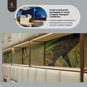 Cao cấp sang trọng phòng ngủ thiết kế hiện đại đôi <span class=keywords><strong>Sofa</strong></span> giường bọc sợi nhỏ da Vua kích thước giường với đầu giường - Product Image 6