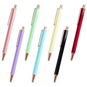 Hexagonal Metal Ballpoint <b>Pen</b> with Customized logo Office Stationery Gift <b>Pen</b> Advertising Metal <b>Pen</b> Wholesale - Product Image 1