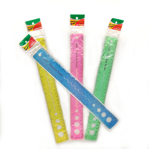 Útiles Escolares, Regla Flexible de PVC de Plástico Suave de 30 cm, Reglas Plegables Multicolores para Promoción - Product Image 6