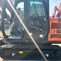 Excavadora HITACHI ZX68 en Buen Estado, Precio Bajo, para Ingeniería Municipal, Capacidad Estándar de la Cuchara 0.24m³, para Construcción de Plantas
