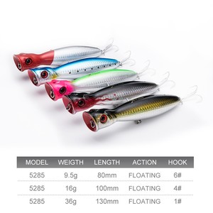 Toplure 5285 <span class=keywords><strong>leurre</strong></span> de pêche popper Topwater Fait Main De Pêche À La Traîne Appâts Spitter GT <span class=keywords><strong>Surface</strong></span> Popping Leurres durable swimbait - Product Image 3