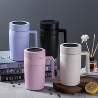 Théière 2026 Emerit en gros, la plus populaire, personnalisée, 480 ml, avec revêtement en acier inoxydable 316, affichage LED de la température et poignée, idéale pour le bureau
