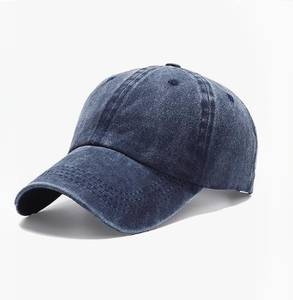 Gorra de béisbol de sarga de algodón desgastada estilo vintage, deportiva, sin estructura, de perfil bajo, tipo Dad Hat, tela común para ropa casual y urbana. - Product Image 1