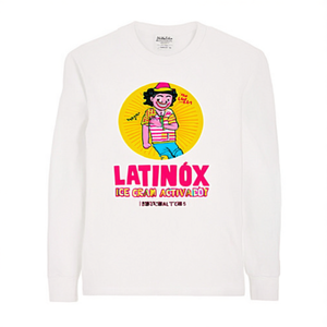 Camiseta de manga larga con diseño retro de Latinx Ice Cream Chusma Boy Popsicle - Product Image 2