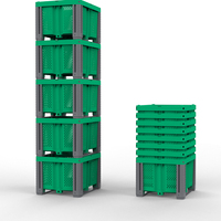 Caisses-palettes en plastique pour le transport agricole de fruits et légumes Entrepôt de vrac