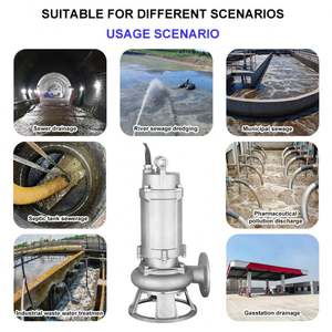 WQ Non Clogging Vertical Electric Drainage Sump <b>Pumps</b> Stainless Steel <b>Submersible</b> Sewage <b>Pump</b> for Dirty Water Sewage - Product Image 4