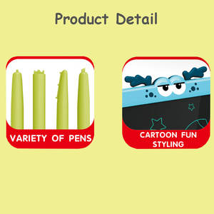 เด็กการศึกษาของเล่นซิลิโคนยางกัดศิลปะหัตถกรรม 10.5 นิ้วปริศนา LCD กระดานวาดภาพเขียนแท็บเล็ต LCD เขียนแท็บเล็ต - Product Image 4