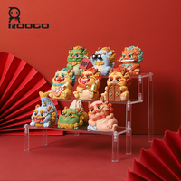 Ensemble de figurines en résine Feng Shui Neuf Fils du Dragon, statue de dessin animé traditionnel chinois, décoration de maison, ornement de bureau, cadeau porte-bonheur