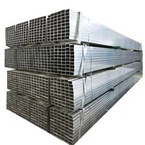 Tubo galvanizado rectangular, sección hueca, tubular de acero