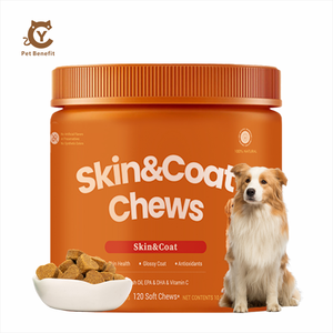 Cuidado de la Piel y el Pelaje del Perro, Masticables Suaves Enriquecidos con Calostro, Caldo Fermentado, Astrágalo, Probióticos, Apoyo Inmunológico y Antialérgico, Sin <span class=keywords><strong>Granos</strong></span> - Product Image 1