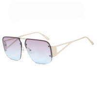 Twooo 9702 2024 nouveautés métal cadre Rivet décoration mode lunettes de soleil hommes