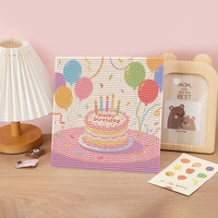 Kit de Peinture Diamant SONGWOO 20x20cm, Dessin de Gâteau et de Desserts, Perles Rondes 5D, Art Alimentaire Mignon, Décoration Murale Encadrée pour la Maison, Cadeau, Peinture Diamant