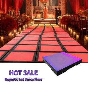 Plancher de danse interactif à LED plus lumineux, magnétique, 8x10 pieds, éclairage filaire sur tapis, utilisation en salle de réception Guangxi - Product Image 5