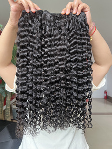 Cabello 100% sin procesar 12A grado humano Super extensión de cabello rizado peluca frontal de encaje listo para enviar - Product Image 4