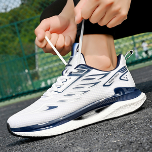 Chaussures de course et de marche décontractées pour hommes avec logo personnalisé, semelle à bulles, amortissantes, respirantes, style streetwear - Product Image 6