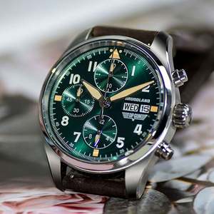 Envío Gratis, Reloj de Cuarzo Vintage de Piloto, Multifunción, Cronógrafo, 10 ATM, Acero Inoxidable 316L, Retro, Luminoso, de Alta Calidad, en Venta - Product Image 4