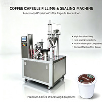 Machine automatique de remplissage et de scellage de capsules de café, haute productivité, machine d'emballage de capsules en plastique et en verre