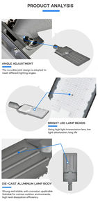 Vente en gros de réverbère LED étanche IP65 certifié ROHS 50W-250W corps en aluminium certifié CQC 6500K 120 Angle de faisceau AC/DC - Product Image 6