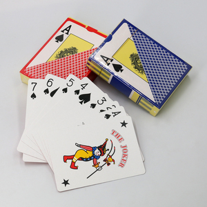 Custom Printing Durable Waterproof Plastic Poker Cards Matt Pvc Red and blue casino standard Poker Playing Cards - Product Image 3