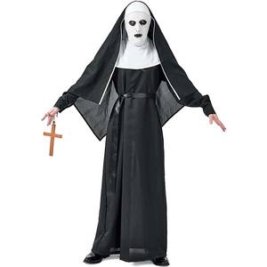 Disfraz de <span class=keywords><strong>Monja</strong></span> Negra Terrorífica de la Virgen María para Mujer, Halloween 2024, HORR-011 - Product Image 6