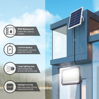 Projecteur de lumière d'inondation extérieur à LED Dawn 50w 100w 200w 300w IP65 Projecteur de cour solaire réglable télécommandé