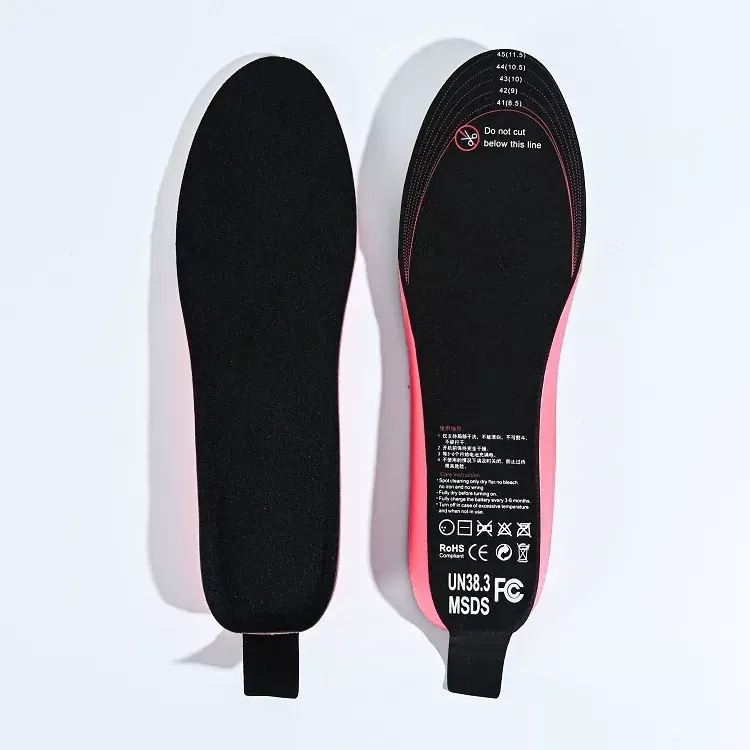 Rechargeable Foot Warmer Insoles Heating Foot Pad Remote Control Electric Heated Shoe Insole for winter