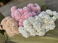 Fleur Artificielle de Bonne Qualité Hortensia Rose à Tête Unique pour Décoration de Mariage et Fête