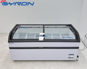 Congélateur Horizontal Combiné Moderne pour Îlot de Supermarché Européen, Vitrine Réfrigérée en Gros - Product Image 2
