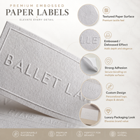Autocollant adhésif personnalisé écologique et durable avec impression de logo en relief pour l'artisanat de bougies, étiquettes en papier