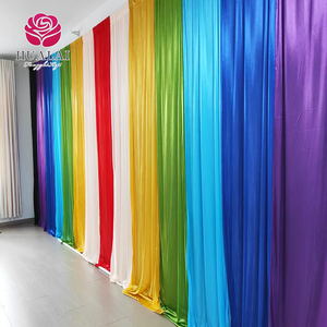 HUALAI Sfondi Decorativi in Seta Ghiacciata Pratici e Assortiti in Vari Colori <span class=keywords><strong>a</strong></span> Prezzo di Fabbrica per Compleanni, Matrimoni e Feste - Product Image 2