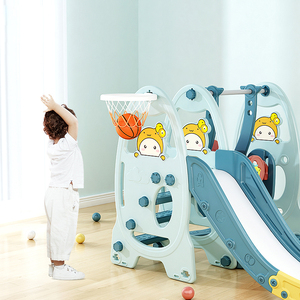 Tên Lửa Hoạt Hình Hình Dạng Cổ Điển Trượt Kết Hợp Hộ Gia Đình Kết Hợp Sân Chơi Trượt Và <span class=keywords><strong>Swing</strong></span> Trong Nhà Nhựa Trượt <span class=keywords><strong>Swing</strong></span> - Product Image 5