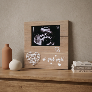 Marco de Fotos Personalizado para Ecografía de Bebé, Regalo para el Día de la Madre, Marco de Madera con Diseño Único para <span class=keywords><strong>Collage</strong></span> - Product Image 1