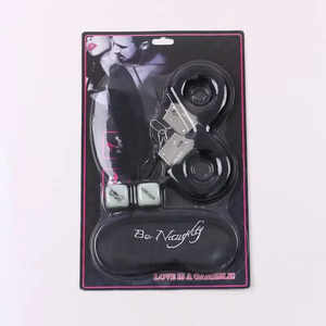 Látigo de paleta sexual para juego de adultos, Kit de Bondage, 4 piezas, juego de esposas, dados, azotes, venda para los ojos, parche para coquetear, juguetes exóticos para amantes - Product Image 5