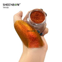 Pigment métallique multichrome Sheenbow hautement pigmenté, pigment changeant de couleur, pigment caméléon, poudre scintillante en vrac pour le maquillage