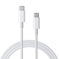 Cable de Datos de Carga Rápida 3A con Trenzado de Nailon, Tipo C a Tipo C, Compatible con USB PD, para Samsung Android, 1M, Macho a Macho