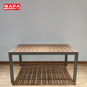 Tavolo <span class=keywords><strong>da</strong></span> <span class=keywords><strong>Giardino</strong></span> Economico in <span class=keywords><strong>Plastica</strong></span> PS Effetto Legno 160x90cm - Product Image 5