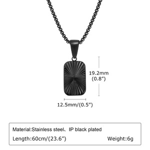 Europa y América 18K oro poating acero inoxidable venta al por mayor collares moda logo colgante nombre personalizado para hombres - Product Image 2