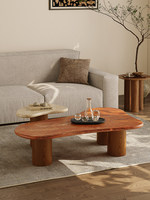 Ensemble de table basse en pierre naturelle de style Wabi-sabi avec tables d'appoint de forme unique, table basse de salon adaptée à un usage domestique