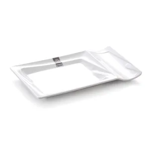 Gold supplier 100% melamine rectangle compartment plate ,rectangle plastic divided plates restaurant melamine