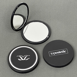 Beauty Brand Promotional Gift Mirror Custom Logo Compact Makeup Mirror Pocket Mini Double Sided Mirror
