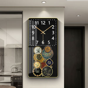 Orologio <span class=keywords><strong>da</strong></span> <span class=keywords><strong>Parete</strong></span> Islamico Moderno e Alla Moda, Decorazione <span class=keywords><strong>per</strong></span> Casa e Hotel, Stampa Murale Musulmana, Calligrafia Araba, Arte Decorativa - Product Image 3