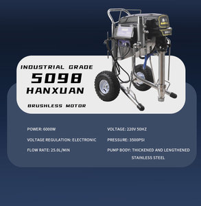 Súng phun sơn không khí điện chuyên nghiệp 220V, động cơ không chổi than cao áp, dùng cho sơn latex - Product Image 3