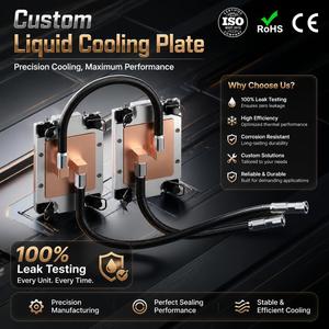 Plaque de refroidissement liquide CNC sur mesure en aluminium et cuivre pour serveur et GPU - Product Image 1