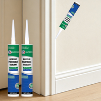 GUFENG Mastic acrylique direct pour fissures de béton, scellant acrylique pour vitres et cadres de fenêtres et de portes