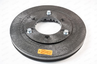 Nouveau support de brosse rotative industrielle en plastique Malish 15 pouces, trou central de 16 mm, nettoyeur de roues 1208, balai de nettoyage 2 kg