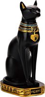 Nil Chariot Égyptien Bastet Figurine À Collectionner Nouveau Chat Déesse Statue Modèle Jouet Résine PVC Matériel Dessin Animé Style Action Figure
