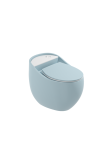 Inodoro de Cerámica Moderno de Doble Descarga con Descarga por Gravedad, Montado en el Suelo, Taza Alargada, Estructura de Una Pieza, Drenaje en Forma de P/S, 5 Años de Garantía - Product Image 2